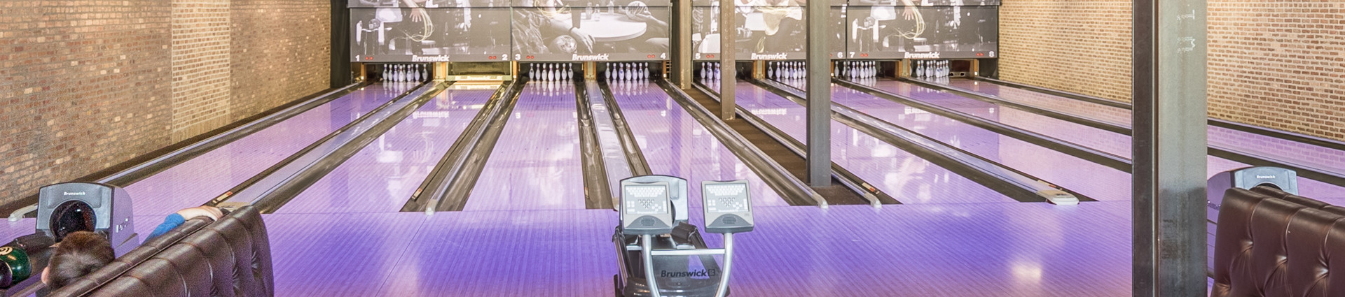 The Foundry bowling alley lanes